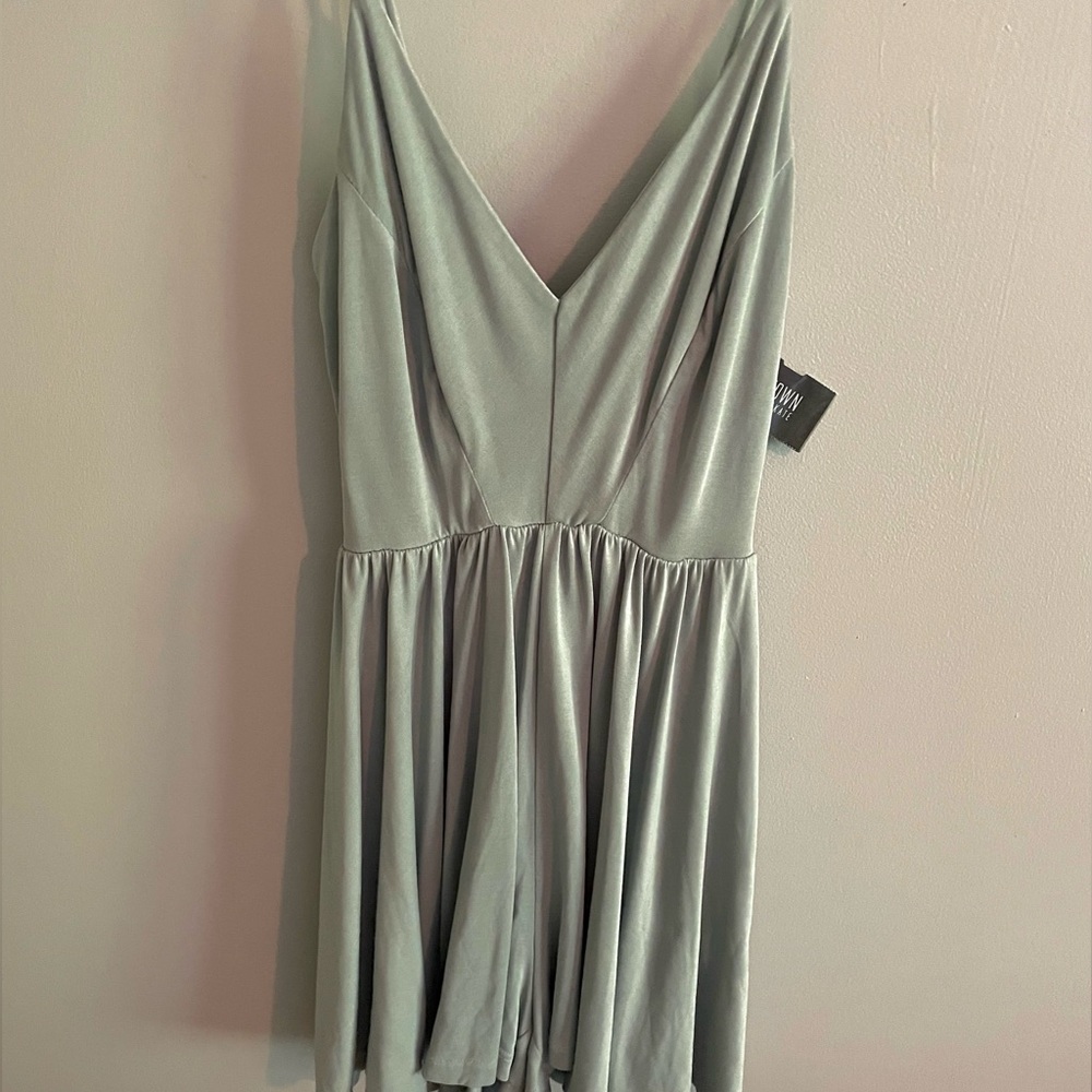 Silence and Noise Mint Green Romper